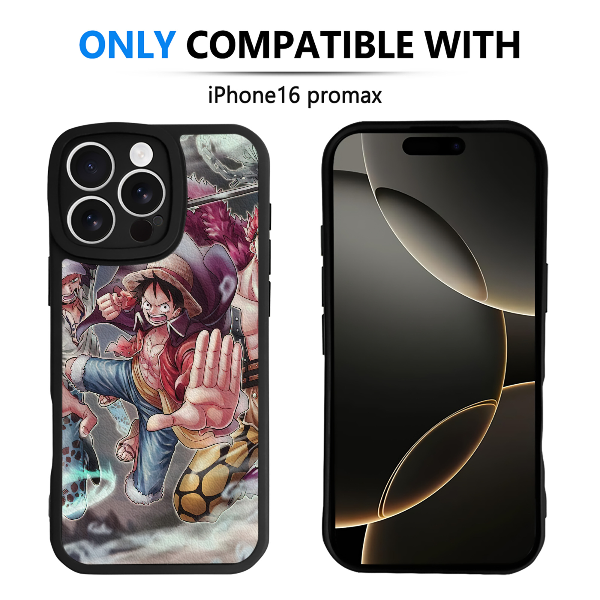 （画像用） ワンピース ONE PIECE 【iPhone 16シリーズ対応】シリコンスマホケース（レザー調） 材質：シリコン